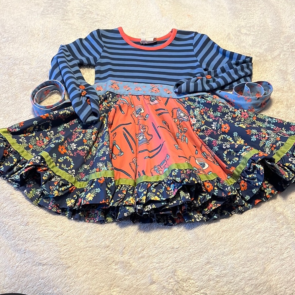 EUC Matilda Jane Secret Fields Jane Exclusive Sweet Surprises Panel Dress - Sz 2